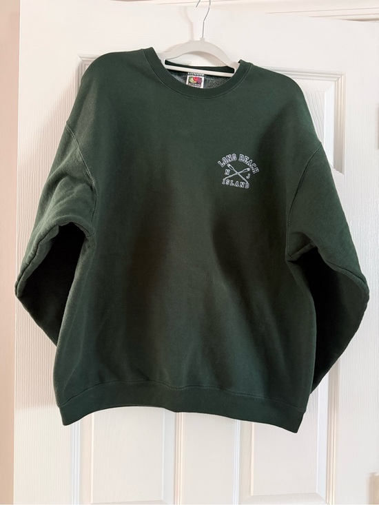 Fruit of the Loom Other - Vintage 90s Fruit of the Loom Super Cotton LBI Green Sweatshirt Set Large
